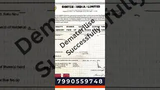 physical share to demate #iepf #zerodha duplicate share certificate, ipef share , ISR 1 2 3