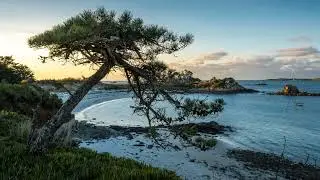 Pointe de Perharidy à Roscoff au coucher du soleil (compilation de photos)