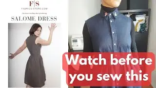 Sew with me 🔴 All the issues with this FREE sewing pattern! - Honnest Review of the Salome Dress