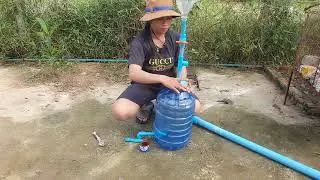 She make gravity pump from the deep well #diy #shorts #Indian #Hidi #Tech #foryou