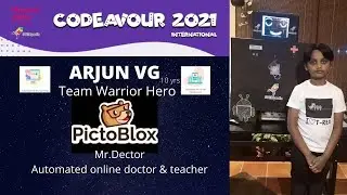 CODEAVOUR 2021 | AI & ML PROJECT | ARJUN VG 10 YEARS OLD | TEAM WARRIOR HERO
