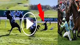 Broadway Boy Fall | Grand National 2025 | Grand National horse Broadway Boy fall