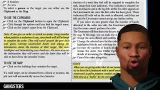 Manual Gangsters Organized crime Tutorial 1