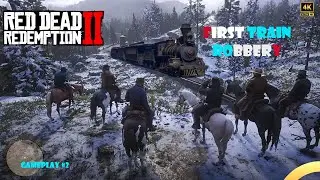 FIRST TRAIN ROBBERY | RED DEAD REDEMPTION 2 GAMEPLAY #2 #rdr2  #money #RDR2Money #technogamerz