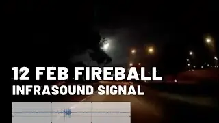 Infrasound from fireball seen from Singapore-Johor on 12 Feb