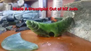 Made a Breastplat out of New Zealand Jade. Or as the natives call it Ponamu.