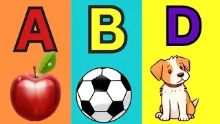 A for Apple🍎 B for Ball ⚽ ABCD song  kids #shortskits #english song