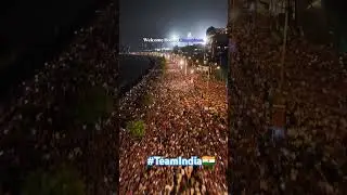 Team India's 🇮🇳 Victory Parade |   T20 World Cup 2024 🏆🥳|Team India Celebration On Marine Drive #yt