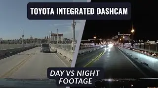 Видео с интегрированного видеорегистратора Toyota, дневное и ночное видение | Рождественская поез...