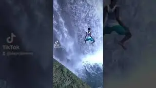 This video of my brother jumping into  reggae falls gone viral on my other pages