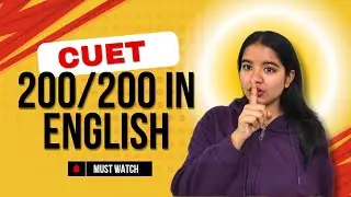 How Did I Score 188/200 In ENGLISH IN CUET 2024🤯🔥