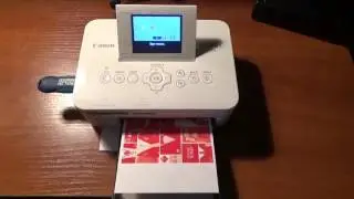Работа фотопринтера Canon Selphy