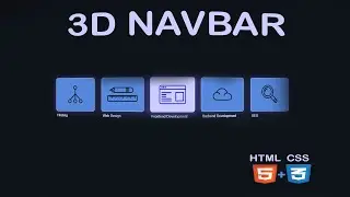 How To Make 3D Navbar Using HTML CSS | HTML & CSS Website Tutorials