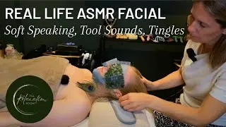 ASMR Facial | Soft Speaking | ASMR Tool Sounds | Sleep | Relax | Skincare ASMR | Real Life Client 