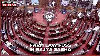 Opposition causes major ruckus at upper parliament house over farm laws