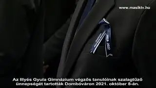 Az Illyés Gyula Gimnázium szalagtűző ünnepsége 2021. október 8.
