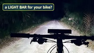 I Put a LIGHT BAR On My Bike! ACRUNU *SUPER BRIGHT* LED Bike Light