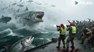🐟😱⚓A swarm of piranhas flew toward the deck! | Snake | YOUKU MONSTER MOVIE