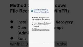 How to Recover Shift-Deleted Files in Windows 10 | Quick & Easy Methods #recovery #windows