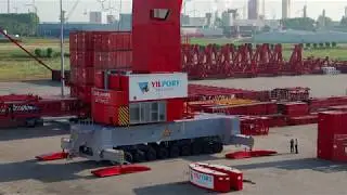 SAL: MV Paula, loading high-performance mobile harbor cranes in the Netherlands