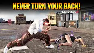 Never turn your back in a fight