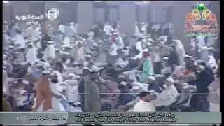 أذان الفجر من المسجد النبوي الجمعة 14-6-1436 المؤذن عمر سنبل