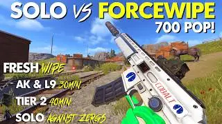 FASTEST SOLO AGAINST ZERGS on FORCE WIPE | Official Vanilla Rust