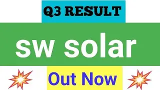 Sw solar q3 results news today Sw solar share latest news today 