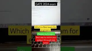 GATE 2024 exam ll #gate2024 #exam #foryou #ytshorts #shorts