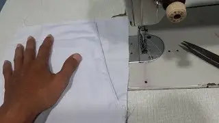 tutorial menjahit saku celana model miring