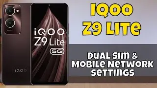 IQOO Z9 Lite Dual Sim & Mobile Network settings || How to set dual sim and network settings #iqoo