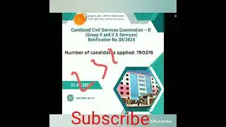 ## Tnpsc group 2 ✒️ update 💥.. Number of candidates applied: 790376👌exam sep(14) 🔥..