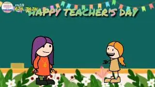 HAPPY TEACHER'S DAY WHATSAPP STATS||CARTOON ANIMATION ||GREETINGS FOR TEACHERS ||