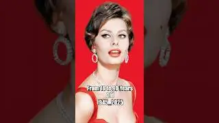 Sophia Loren: From Timeless Beauty in Youth to Graceful Aging  1949&ndash;2025#OscarWinner #FromYoungToOld