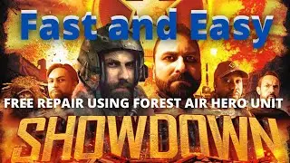 War Commander - HEROIC SHOWDOWN - FREE REPAIR USING FOREST AIR HERO UNIT.
