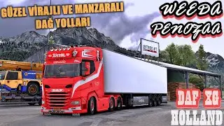 WEEDA PENOZA HOLLAND DAF XG İLE AVUSTURYADA DAĞ YOLU VİRAJLI VE MANZARALI KEYİFLİ YOLLAR 1.55