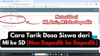 Cara Tarik Data Siswa Pindah   Mutasi Dari MI ke SD atau Non Dapodik ke Dapodik