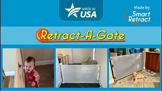 Retract-A-Gate is studier than a traditional metal #babygate