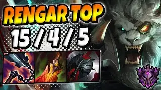 Rengar TOP vs Aatrox [ OTP ] Lol Korea Master Patch 12.8 ✅