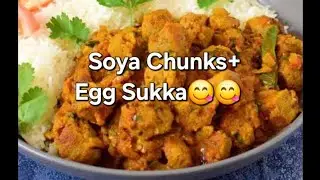 Tasty Soya Chunks Egg Sukka Recipe😋Try it you will love it🙌A Traditional Recipe by #AnujnaShravanRai