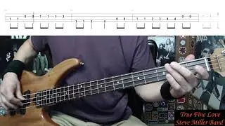 True Fine Love by Steve Miller Band - Bass Cover with Tabs Play-Along