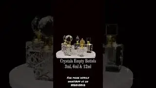 Fancy Crystal Bottle | 3/6/12ml Crystal Bottle | Crystal Bottle Wholesaler