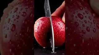 Fuji Apple Cutting ASMR 🍎 | Perfect Crunch, Real Sounds, Pure Satisfaction #asmr