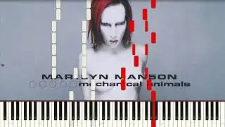 Marilyn Manson - Coma White - piano tutorial