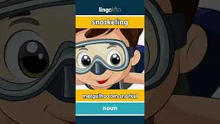 🇬🇧🇵🇹 snorkeling - mergulho com snorkel : learn English : vamos aprender ingl&ecirc;s : vocabulary builder