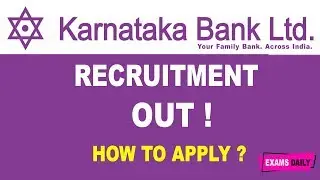 Karnataka Bank Recruitment 2020 OUT || PO Apply Online || Karnataka Jobs 2020