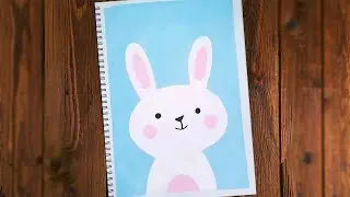 Easter Bunny Drawing || Easy Poster Color Painting For Easter