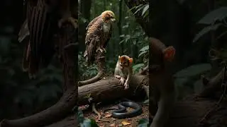 Unbelievable Jungle Encounter Caught on Camera! #wildlife #shorts
