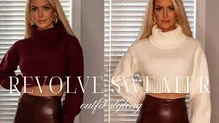 Two Revolve Crop Sweater Outfits Styled
