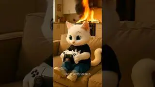 🐱💖The Little Kitten Home Alone Fire disaster  #shortsfeed #viralvideo #cute #viral #shorts #cat